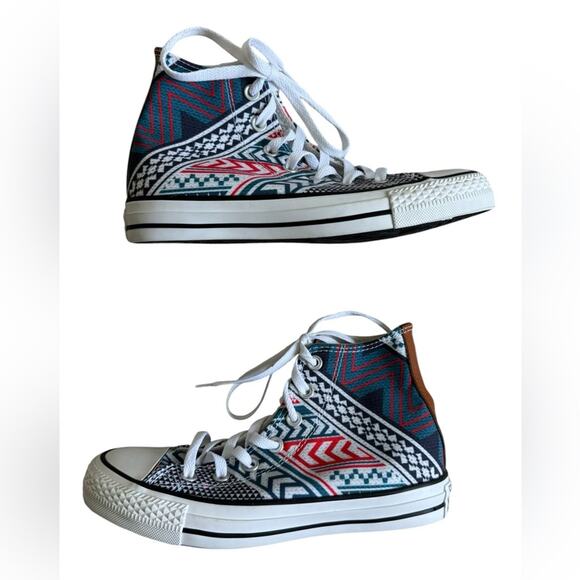 Converse Allstar Chuck Taylor festival bag geo print sneaker women’s 6 NWOB - Picture 3 of 9